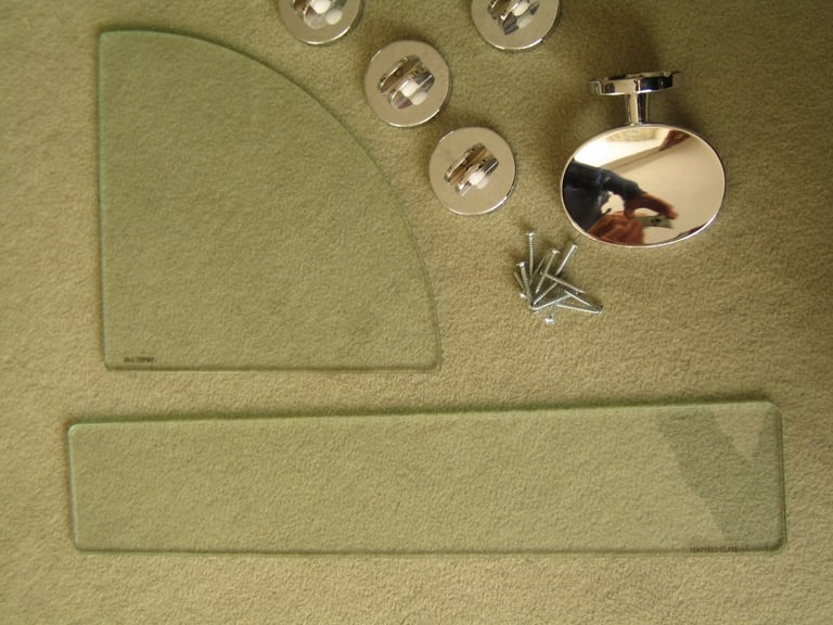 Bathroom mirror and accessories