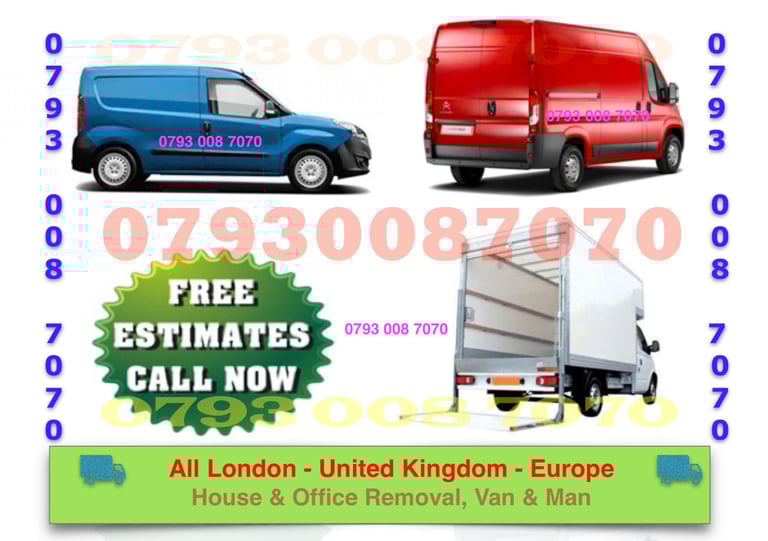 ANY REMOVAL SERVICE HOUSE / BUSINESS MOVERS MAN & BIG MOVING TAIL LIFT LUTON VAN DELIVERY TRUCK HIRE