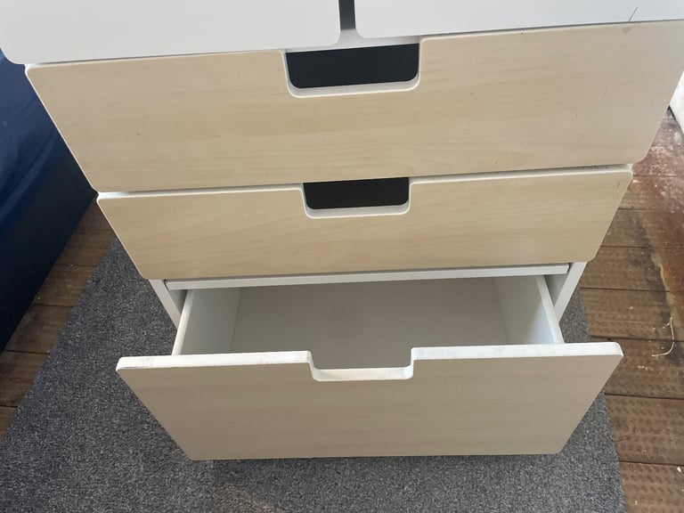 IKEA SMÅSTAD / PLATSA wardrobe with three drawers. 