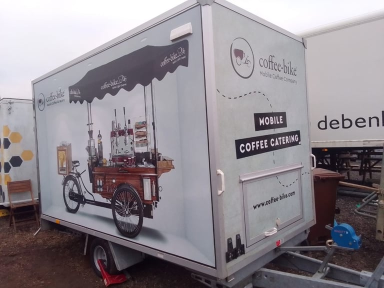 Catering trailer burger van espresso machines bikes coffee stand