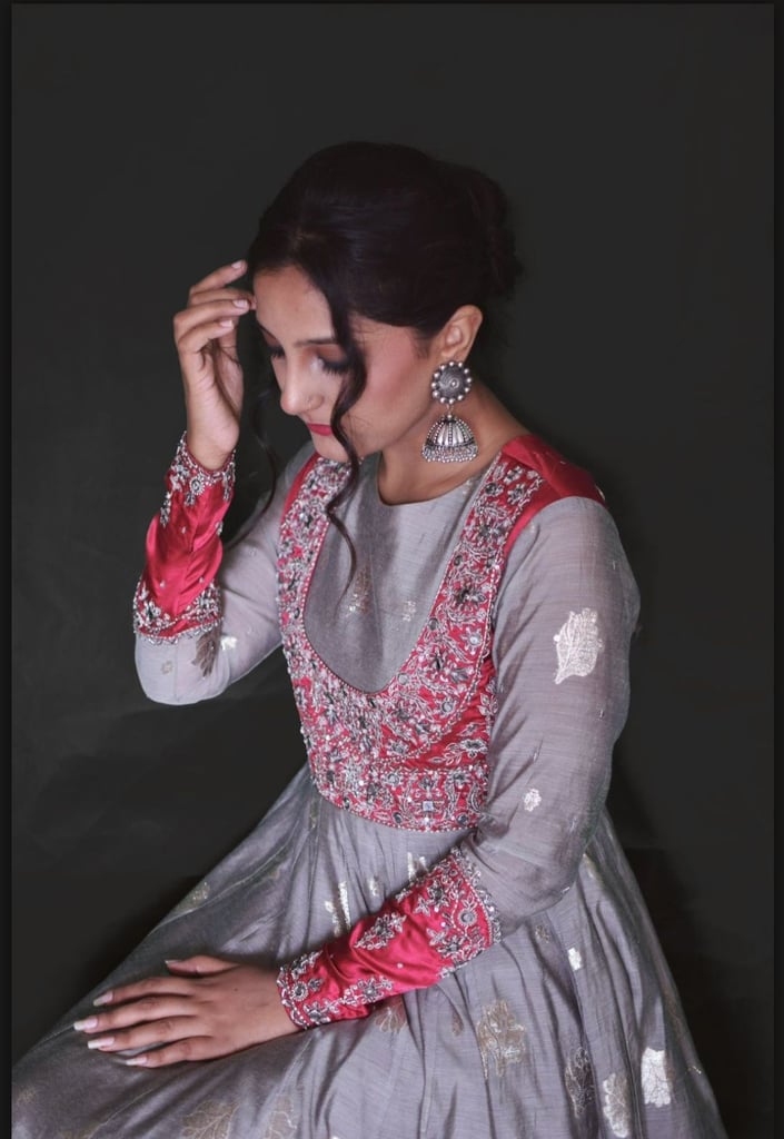 Pakistani Grey Koti Pishwas