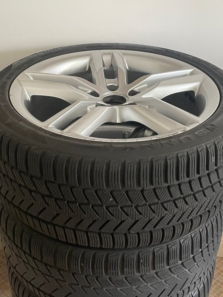 image for 🌟 OEM Audi 18 INCHES Alloy Wheels & WINTER Tyres – Excellent Condition