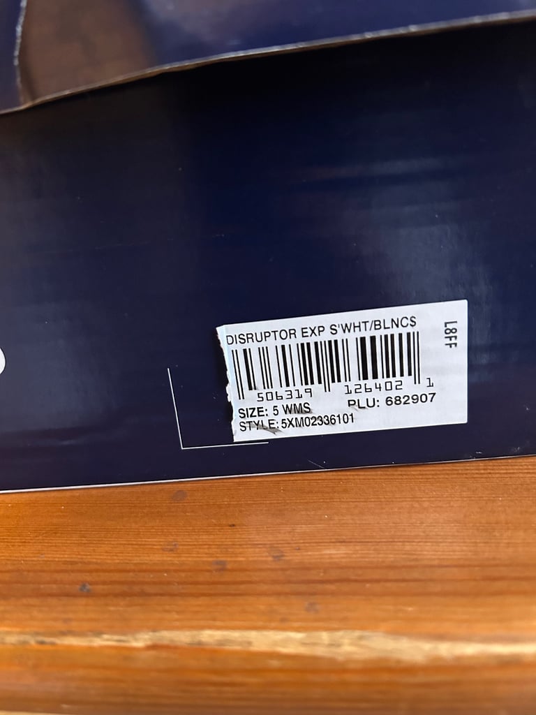 Fila Disruptor EXPS – White/Blanc – UK 5 – Worn Once