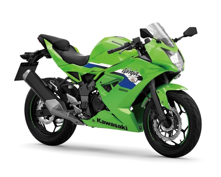 New 2026 Kawasaki Motorcycle Ninja 125 Green Grey Due November
