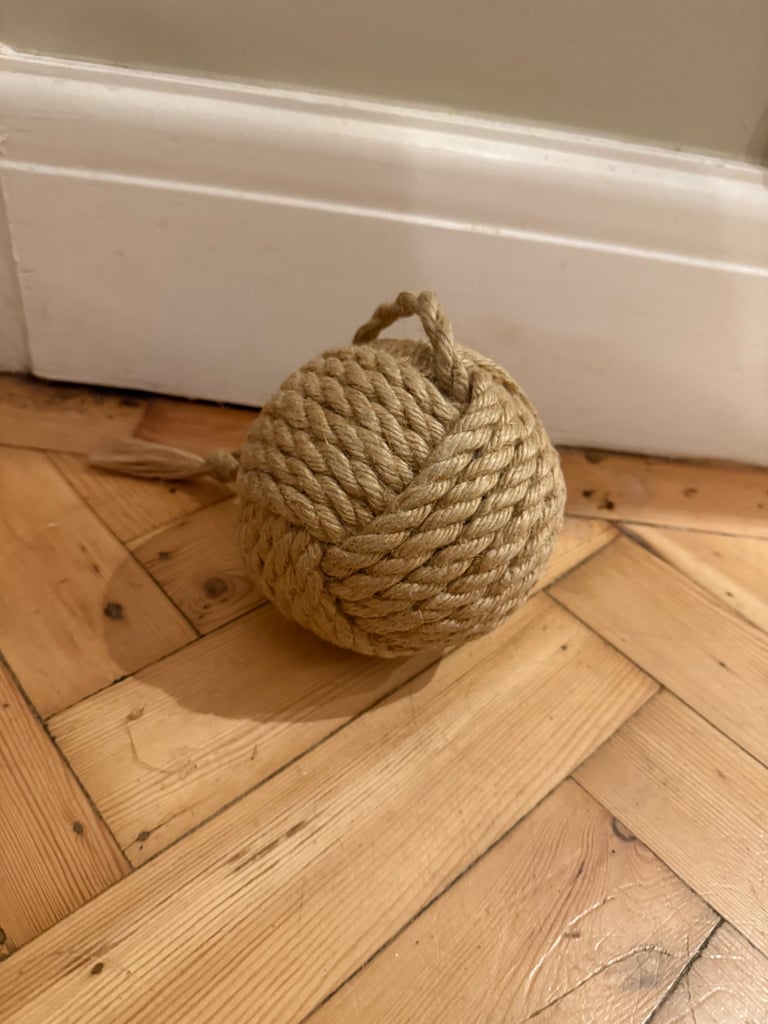 image for Hessian rope door stop , good cond 