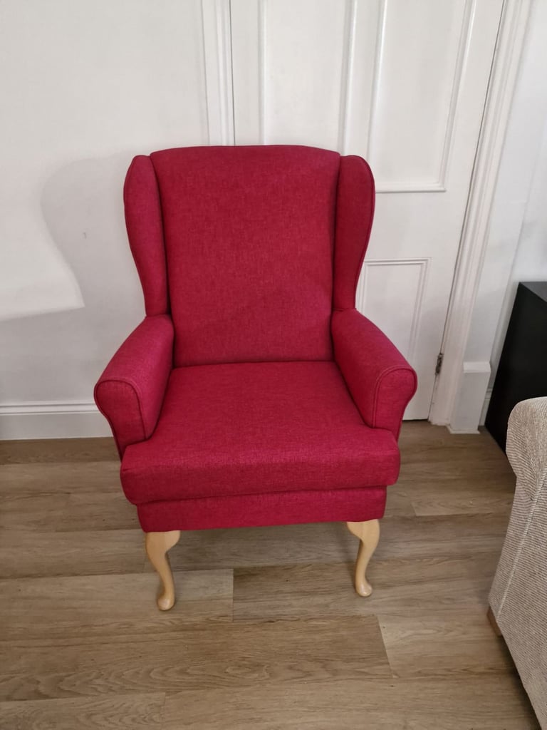 image for High backed fireside chair