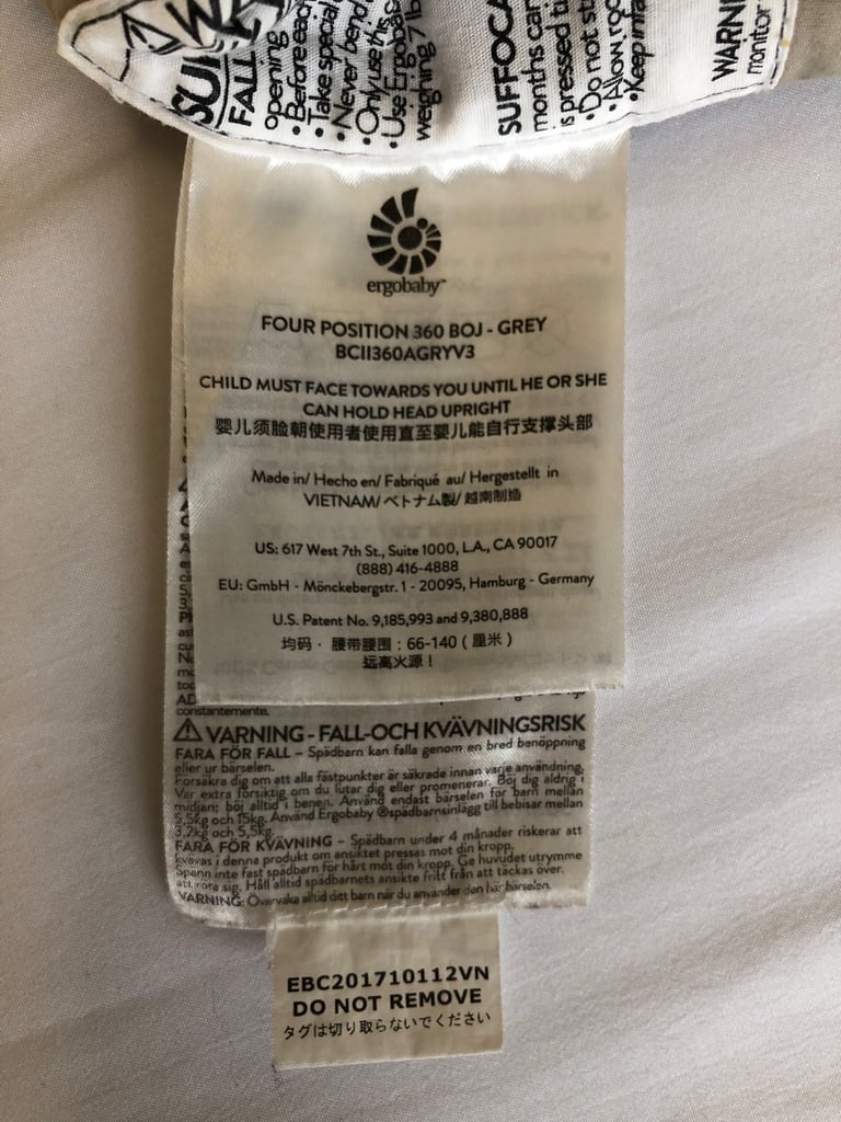 Ergo 360 baby carrier