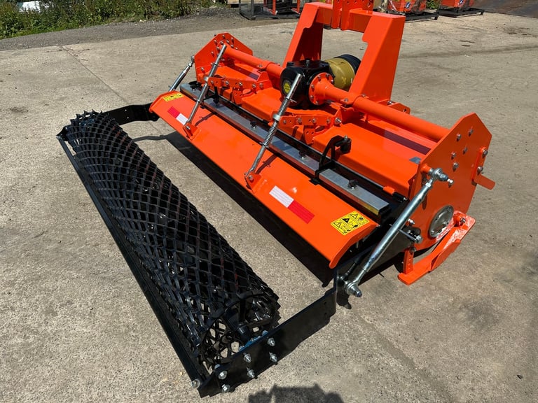 NEW Heavy Duty 200 cm Stone Burier Rotavator Tiller Packer Roller for tractor