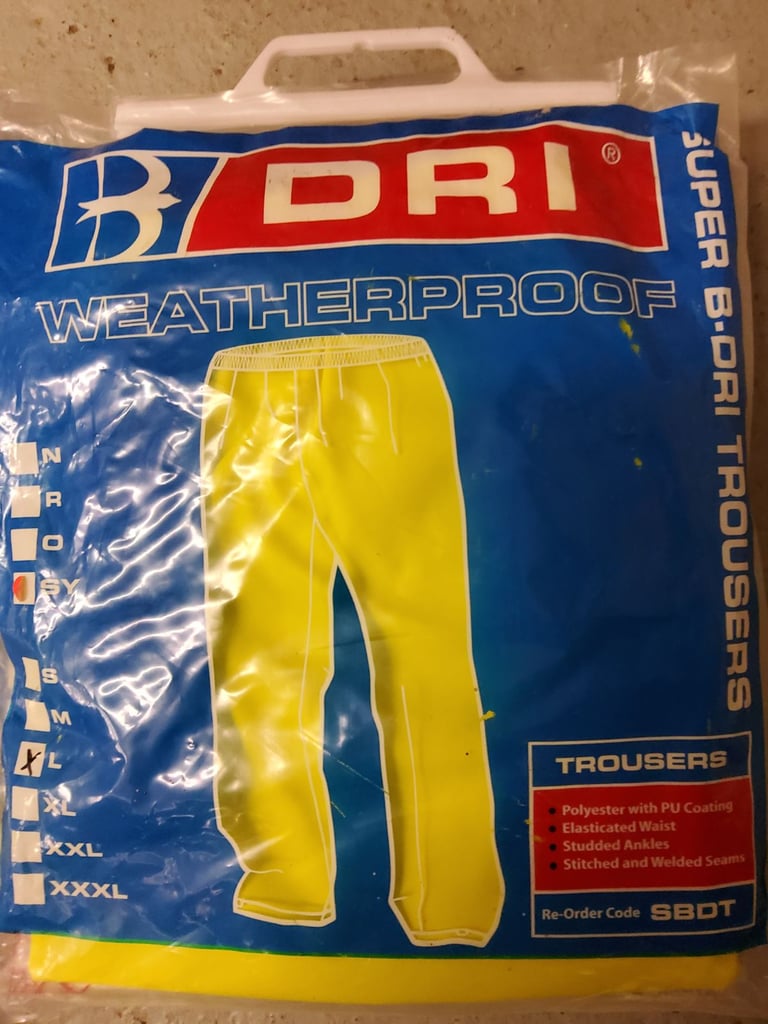 HI VIZ WEATHERPROOF JACKET  & 2 PAIRS TROUSERS