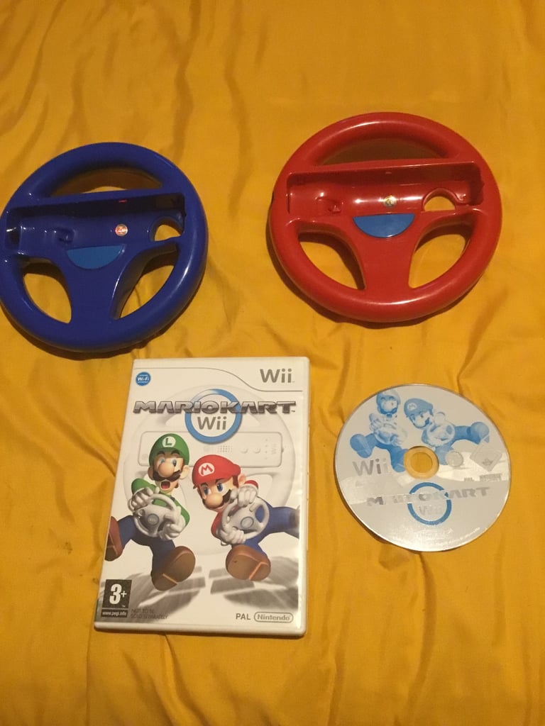 Mario kart + 2 wheels Wii game