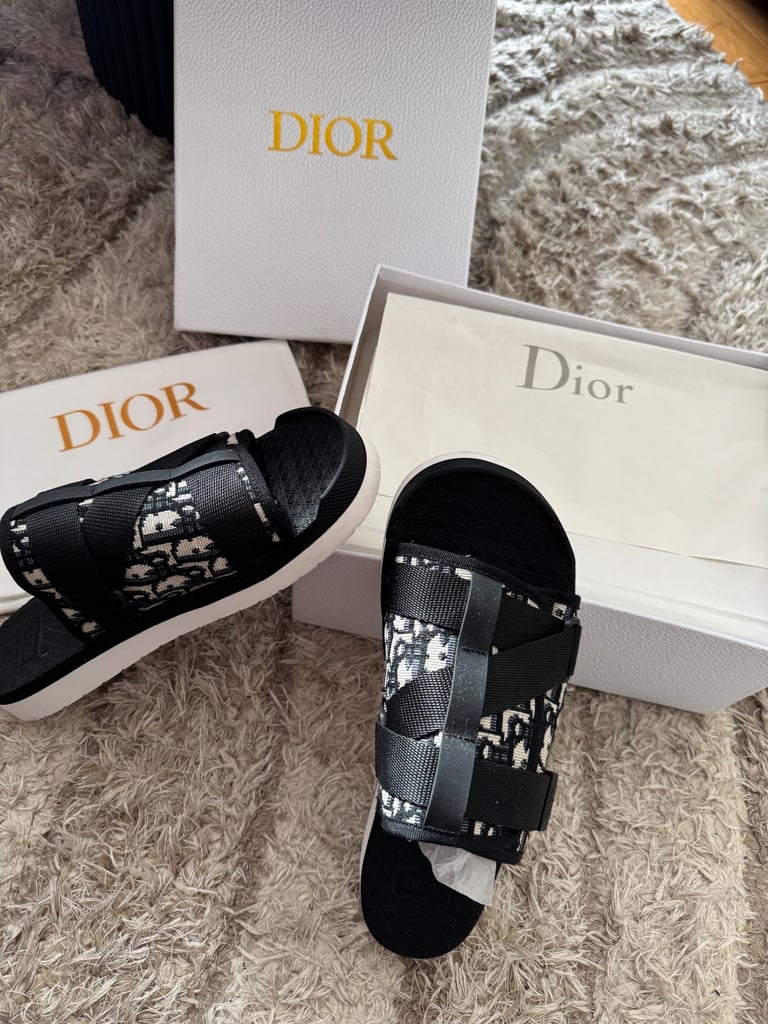 Dior Alpha Slides Sandals - Men’s UK 9 - EU 43 - New with Box