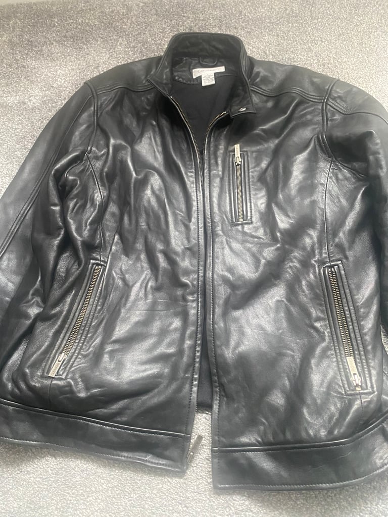 Calvin Klein Leather Jacket | in Nuthall, Nottinghamshire | Gumtree