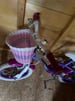 Girls bike with basket 