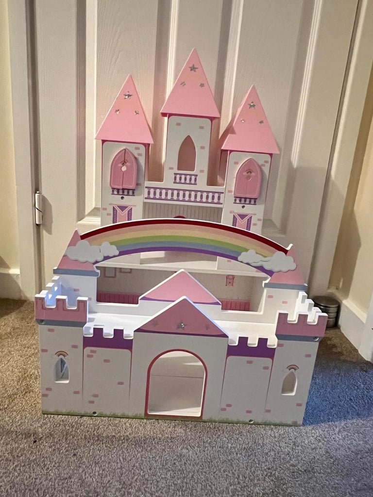 image for Kids wooden play castle
