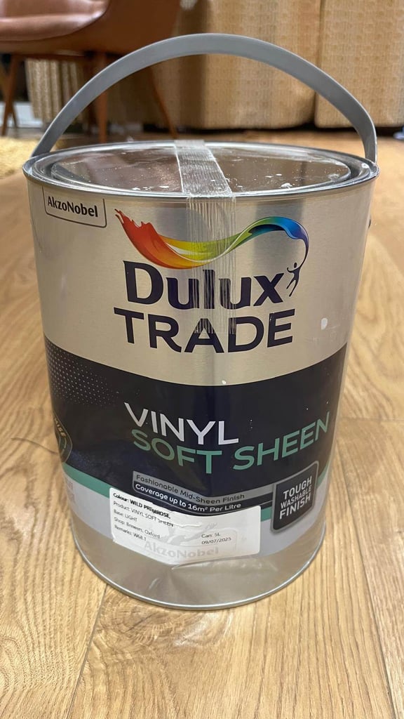 Dulux Trade - Vinyl Soft Sheen - WILD PRIMROSE - 2 x 5L (Total 10LT)