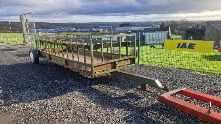 Tractor sheep feed trailer 