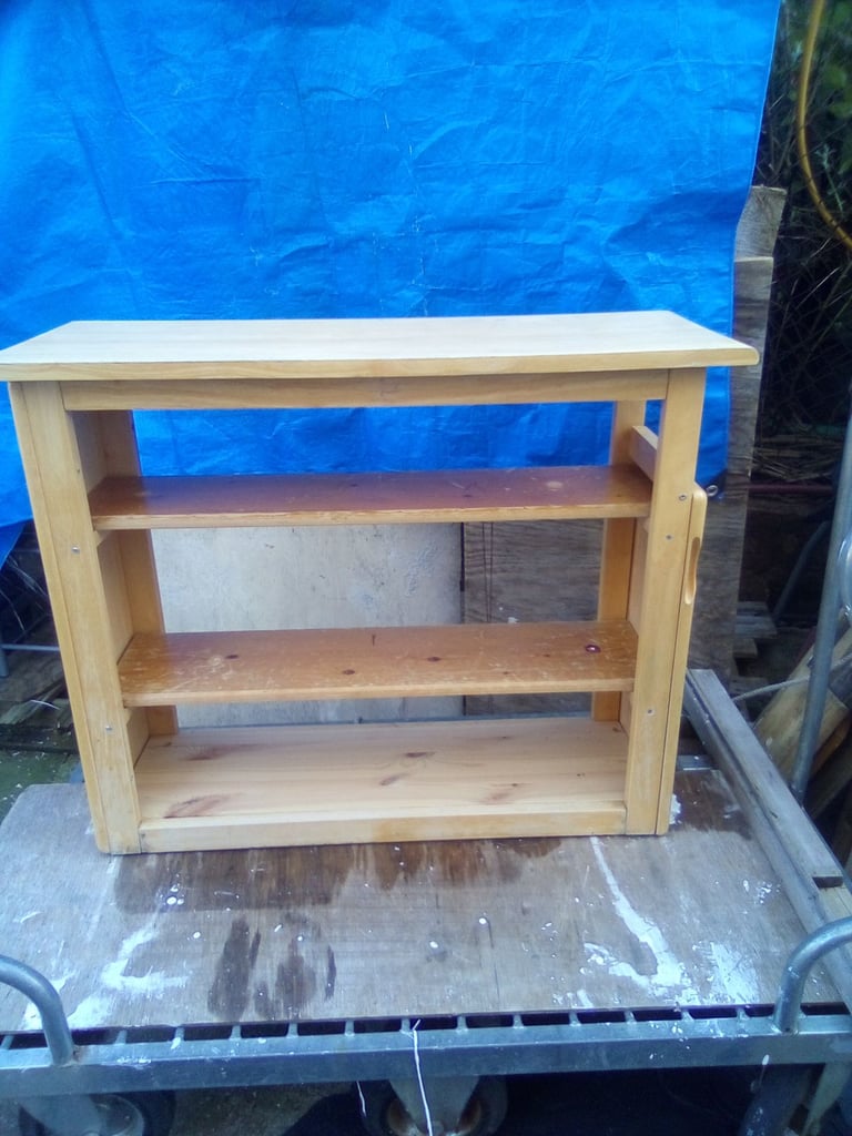 Solid pine wood deep handmade shelfing unit 