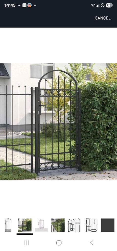 image for Black security safety gates
