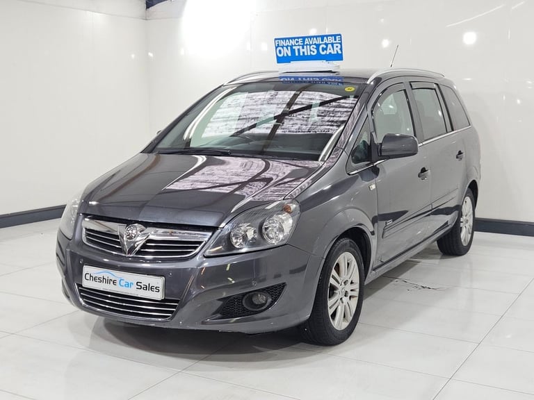 2012 12 VAUXHALL ZAFIRA 1.6 16V DESIGN MPV 5DR PETROL MANUAL EURO 5 (SNAV) (115 