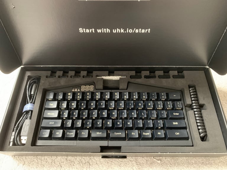 image for UHK Split mechanical keyboard • Ergonomic • Trackball & thumb modules • Cherry MX Clear