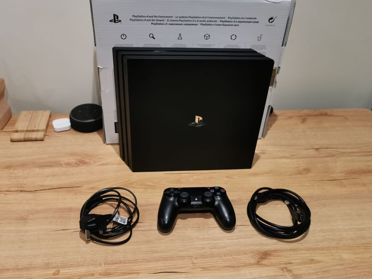image for PS4 Pro Console 1tb 4k Gaming With Controller cables and box