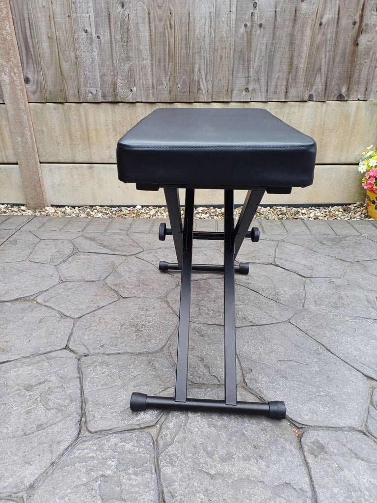 STAGG Black Adjustable Bench Stool