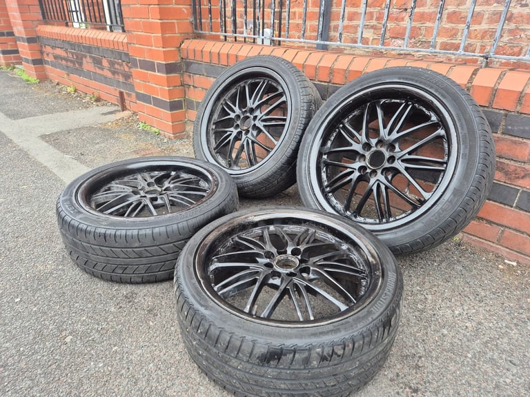 🌟17 inch alloy wheels 4x100 and 4x108 with TYRES FIESTA PEUGEOT CITROEN TOYOTA HONDA KIA MINI