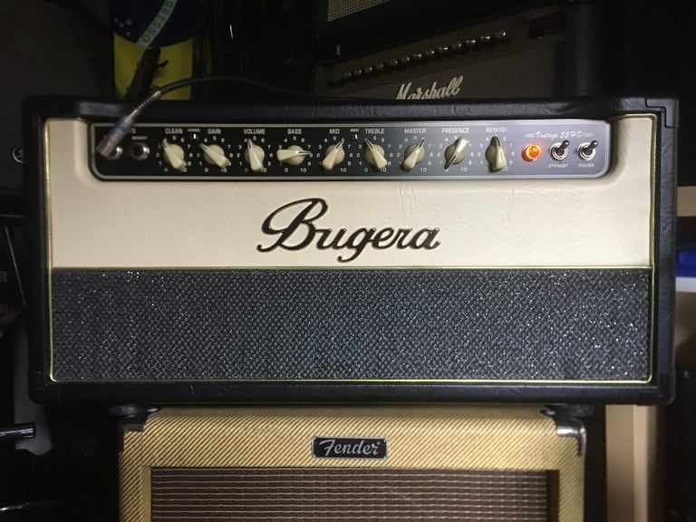 Bugera V55 All Valve 55W Head + Footswitch EXCELLENT!
