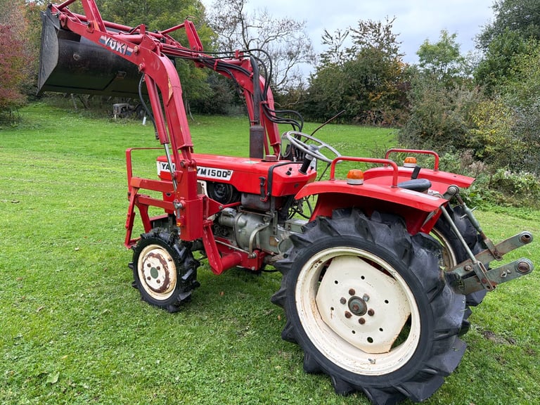 YANMAR YM1500D 4WD TRACTOR WITH FRONT LOADER/ BUCKET ** WATCH VIDEO *** 15HP ** 835 Hours