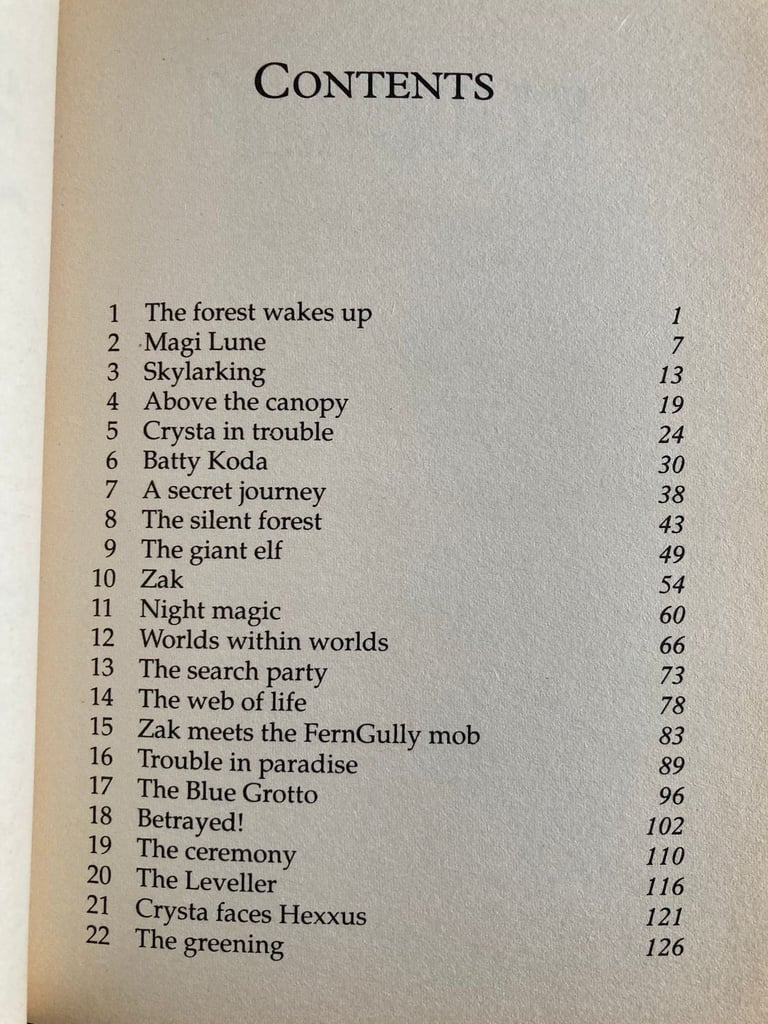 FernGully: The Last Rainforest Books/book – post or collect