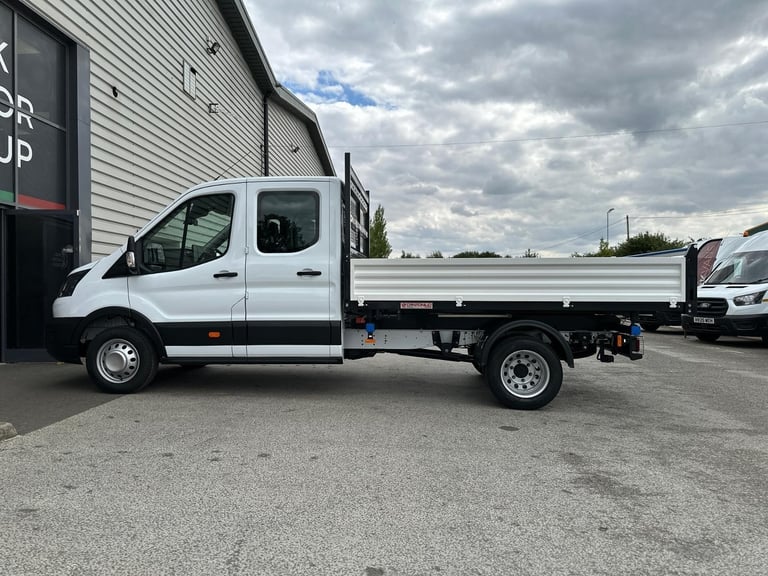 75 Reg, Ford Transit L3 Double Cab Steel Tipper, Tow Bar