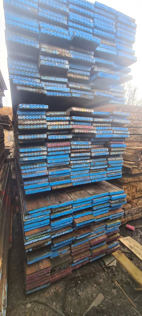 Timber reclaimed scaffolding boards 