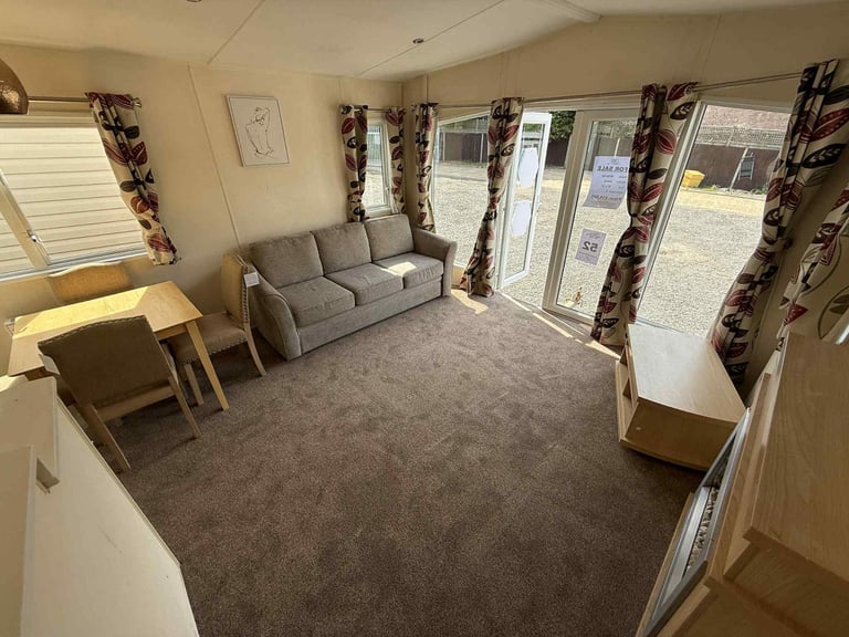 3 Bed Static Caravan 37x12 – DG, CH, Front Patio Doors – Off Site, Self Build