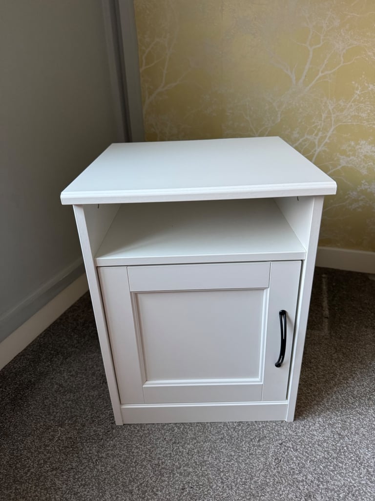 IKEA white bedside table 