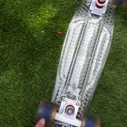 22inch  ; Mellow Skate board - transparent light up wheels