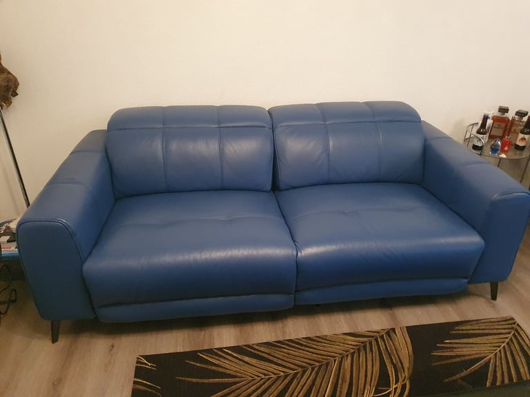 image for Sofology Designer Leather 3 seater Sofa*Electric Recliner*NEW