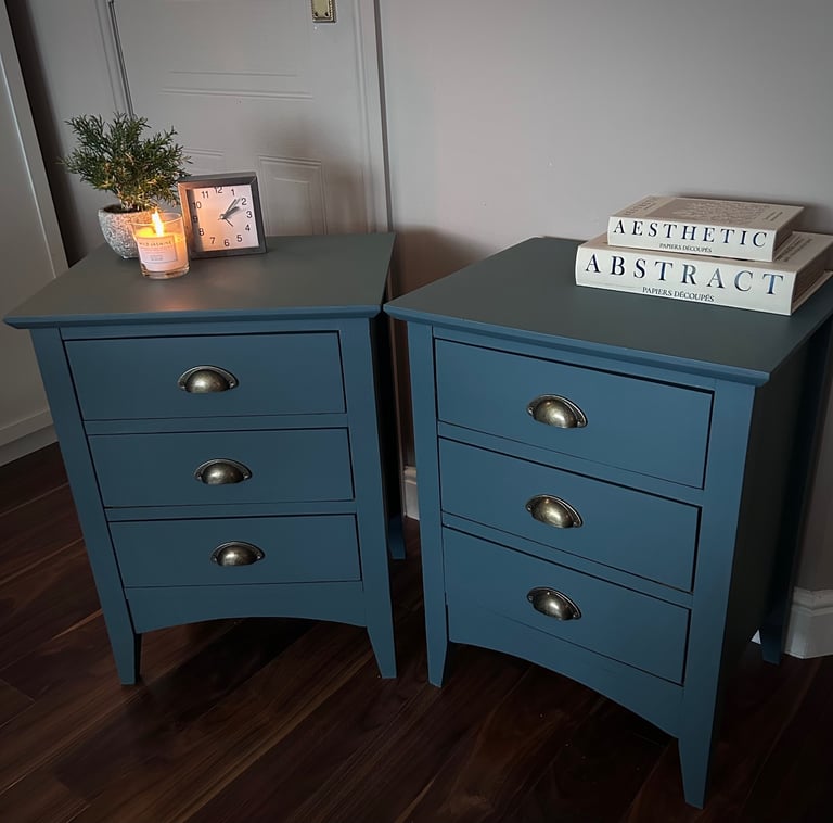 Pending - Pair of Solid Wood Bedside Cabinets / Tables