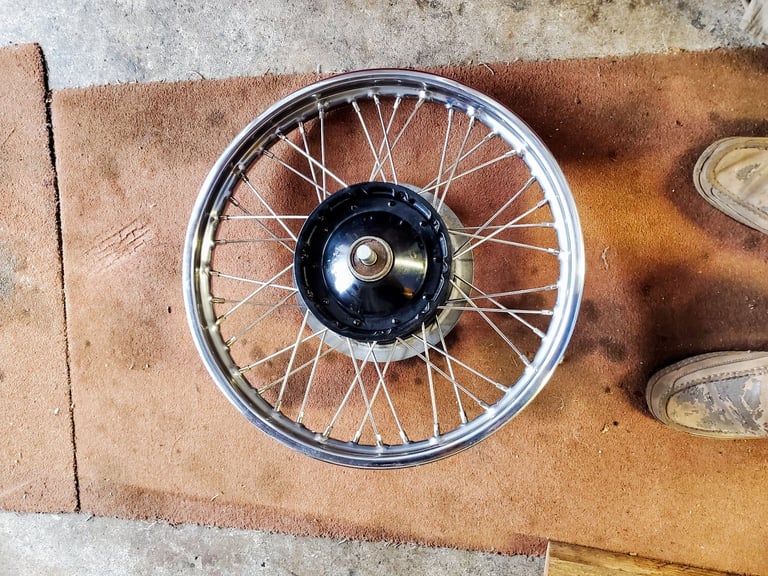 motor cycle wheels bsa