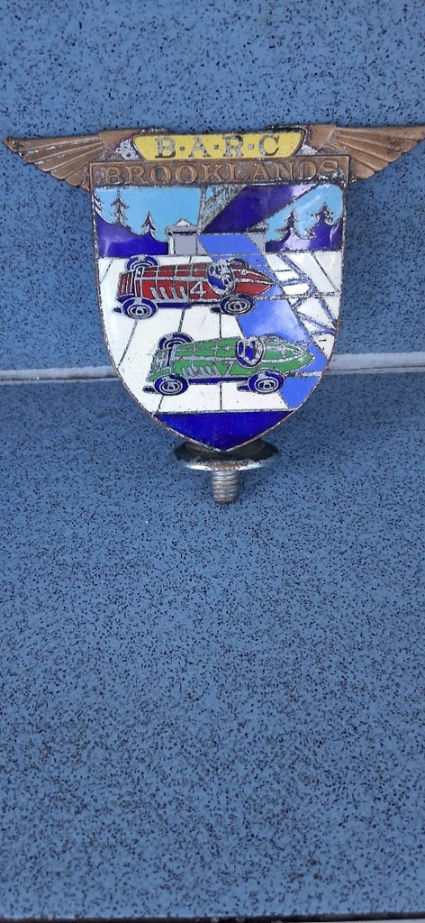 B.A.R.C  - BROOKLANDS CAR BADGE 