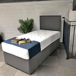 image for Good Quality !! Brand new single Divan Bed With Mattress - Order Now 