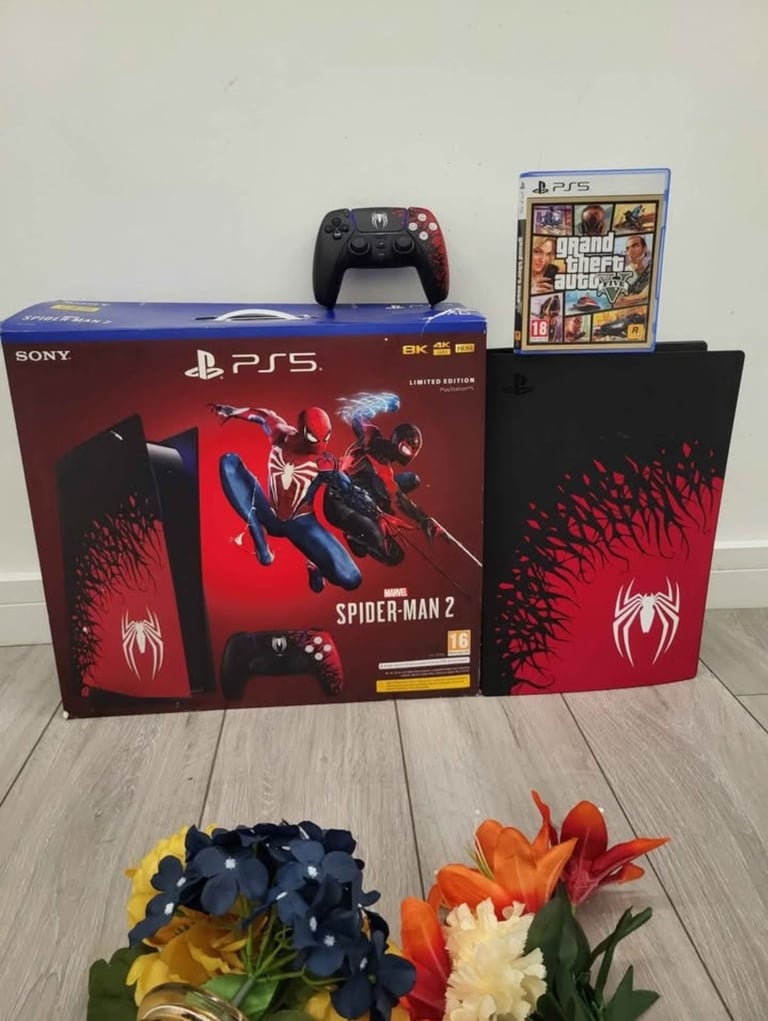 image for Ps5 spiderman with controller 