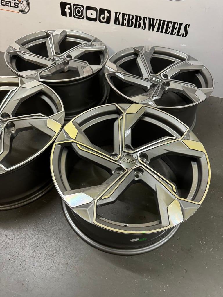 19" AUDI 2023 RSQ8 REPLACEMENT ALLOY WHEELS A3 A4 A5 A6 A7 A8 S3 S4 S5 S6 Q3 Q5 VW GOLF MK5 MK6 MK7 