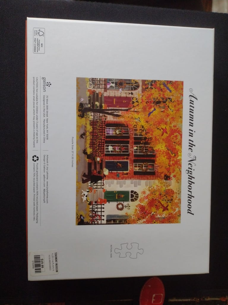 1000 piece jigsaw puzzle - Autumn In The Neighborhood