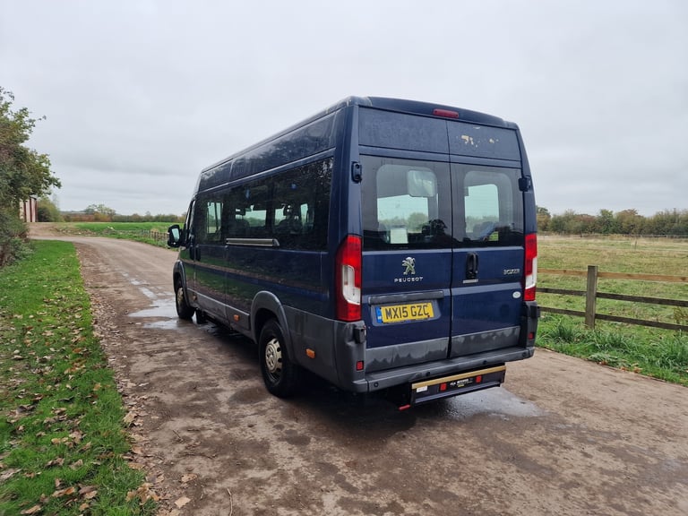 2015 Peugeot Boxer Red LWB 12 Seat Minibus  Drives Perfect  Disability Access
