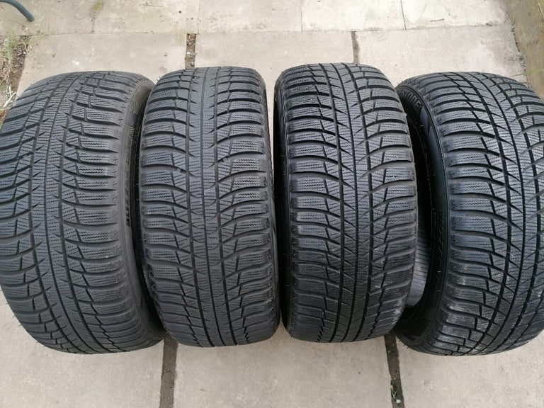 Bridgestone Blizzak LM001 winter tyres x 4. Size: 235/45R17 97V used but in excellent condition 