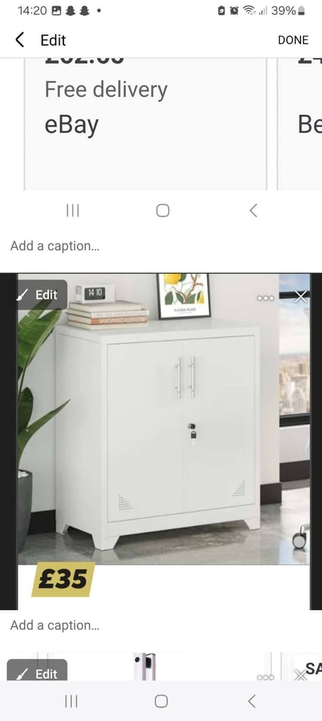 image for new 2 door arlid metal cabinet £30 delivered