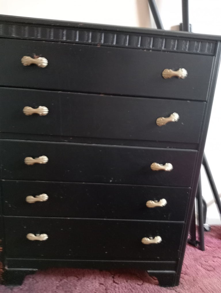 image for Solid Wooden Chest of Drawers 