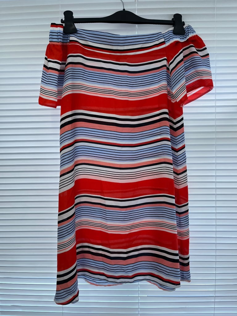 Women's New Look Striped Maxi Dress Size 8