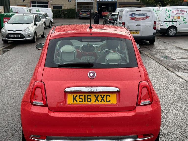 2016 Fiat 500 1.2 Lounge Euro 6 (s/s) 3dr HATCHBACK Petrol Manual