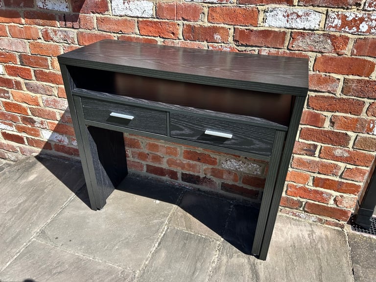 Black Office Desk - Good Condition 
